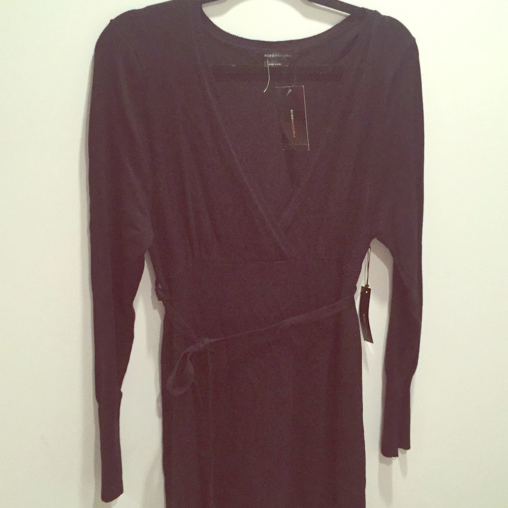 BCBG black sweater dress